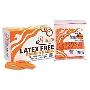 Alliance latex-free orange rubber bands size 19 inches 0.16 x 3.5 inches 1750... for sale