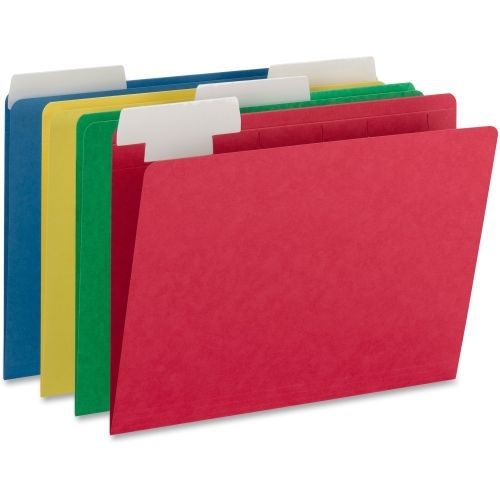 Smead Flexifolder Heavy Folders W/Movable Tabs Assorted 1/3 Cut Letter 12/PK