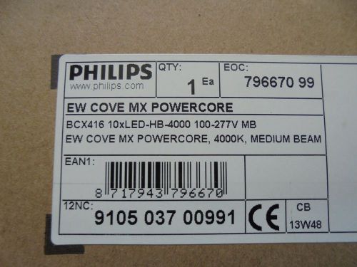 523-000050-13 - eW Cove MX Powercore, 12&#034;, 4000K, Medium Beam, UL/CE