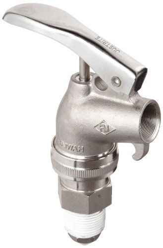 Justrite 08916 Adjustable Stainless Steel Safety Drum Faucet  3/4&#034; NPT Thread
