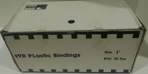 Black Plastic Binding Combs - 1&#034; - 50 pcs in box - New