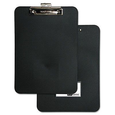 Unbreakable Recycled Clipboard, 1/2&#034; Capacity, 8 1/2 x 11, Black, Sold as 1 Each