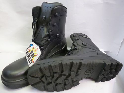 Haix airpower p7 high black leather police work boot size 5.5 xwide new for sale