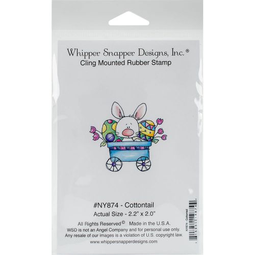 &#034;Whipper Snapper Cling Stamp 4&#034;&#034;X6&#034;&#034;-Cottontail&#034;