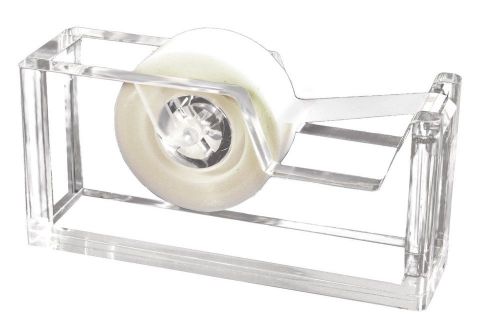 Acrylic tape dispenser 2 3/4 x 6 x 1 3/4 inches  clear (ad60) packing office new for sale