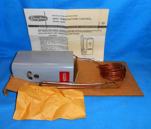 (nos) dayton thermostat remote bulb 2e609, 25/120/240v, -30-+90f for sale