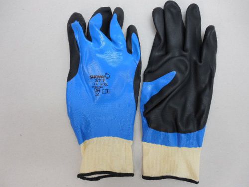 Showa 377 Nitrile Foam Grip Coated Work Gloves Size 9 XL  Safety Wear