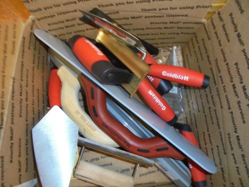 Mixed box brick and concrete finishing trowels NEW 12 pieces
