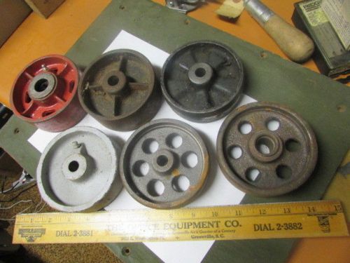 Lot  Vintage Steel Industrial Caster Wheels 4&#034;