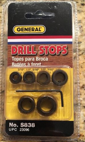 S838 6PC Drill Stop Set