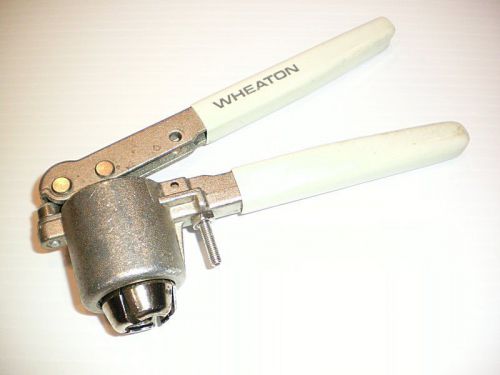 USED Wheaton W225301 Vial Crimper, Adjustable Stop, 11mm White