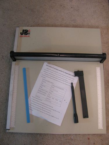 James Burn USA Manual Scoring Paper Creasing Machine Creaser Scorer Office
