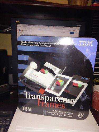 * BOX OF (X50) IBM Heavyweight Cardboard Transparency Mounting Frames NEW *