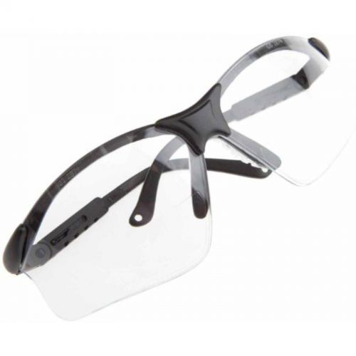 Safety Glasses, Scorpion With Black Frame, Clear Forney Eye Protection 55404