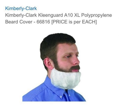1000 Kimberly Clark Kleenguard A10 Beard Covers White Safety Restaurant