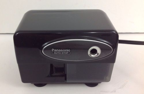 Panasonic Auto Stop Desk Top Electric Pencil Sharpener Suction Cups Black  KP310