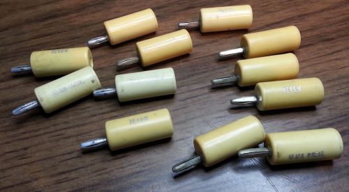 Set / lot of 12 banana plug adapters (4 mm) with internal series resistors for sale