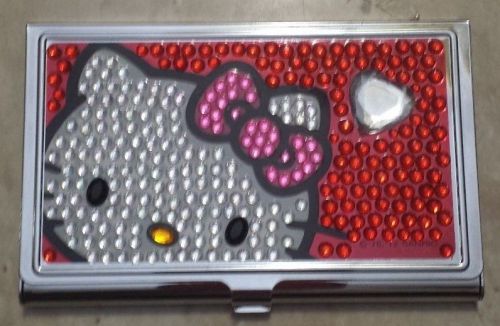 HELLO KITTY, BLING KITTY BUSINESS CARD HOLDER!!!!  ****BRAND NEW, NEVER USED****