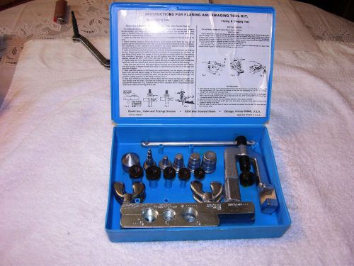 Gould imperial-eastman 45* double flaring &amp; swaging tool kit in case for sale