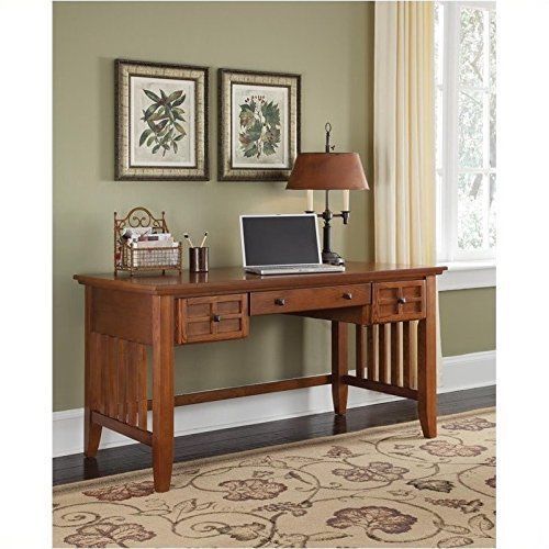 Home Home Office Desks Styles 5180-15 Arts and Crafts Executive Desk Cottage Oak