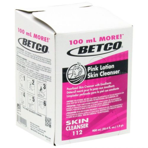Betco skin cleanser 900ml (pink lotion soap) half case of 6 refills wholesale for sale