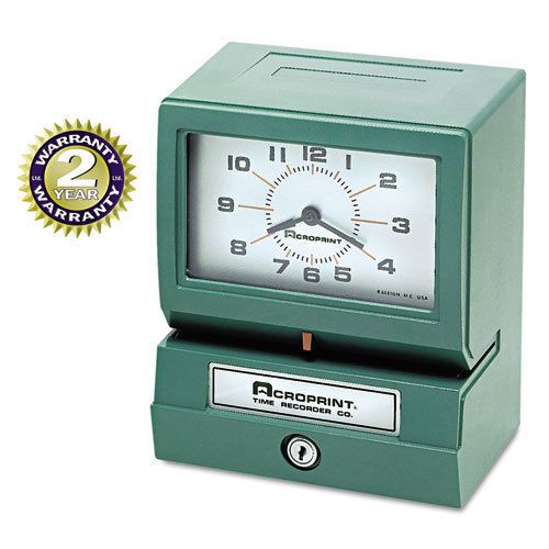 Model 150 analog automatic print time clock with month/date/1-12 hours/minutes for sale