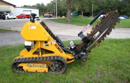 2011 boxer 118 ride on / walk behind crawler trencher w/ tracks, low hours for sale