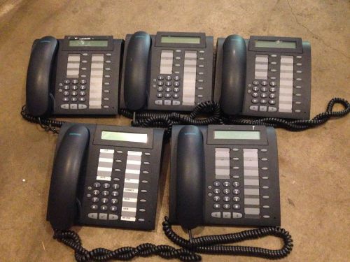 Lot of 5 siemens optipoint 500 business telephones w/ handsets for sale