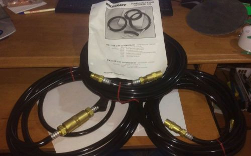 Weldcraft ek-1-25-r  25&#039; water cooled tig torch extension cable set for sale