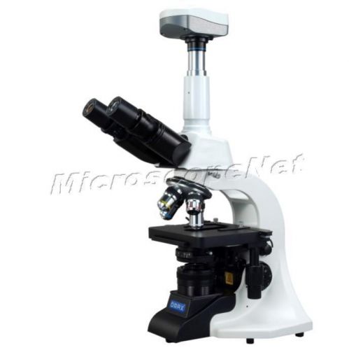 40-2000x darkfield brightfield kohler 3w led lite compound microscope+9mp camera for sale