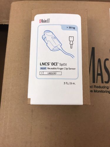Masimo Set LNCS DCI SpO2 Adult Reusable Finger Clip Sensor Ref.1863 Brand New