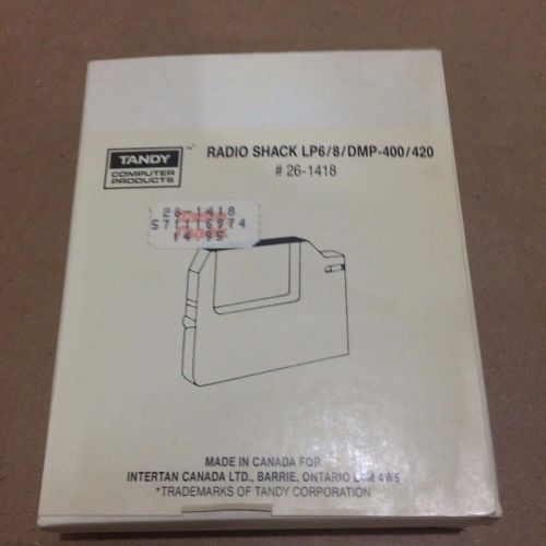 TANDY RADIO SHACK - DOT MATRIX RIBBON CARTRIDGE -  LP6/8/DMP-400/420 #26-1418