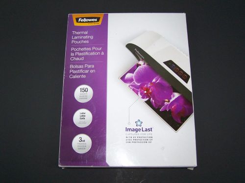 Fellowes thermal laminating pouches 9&#034;x 11.5&#034;  3 mil  150 ct for sale