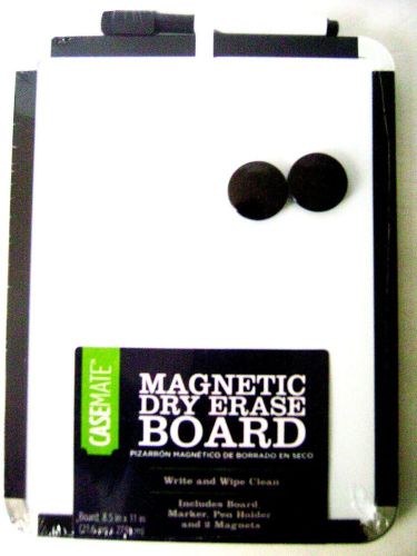 Casemate magnetic dry erase board 8.5 x 11 w/marker - black frame for sale