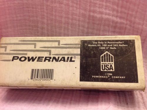 Powernail Powercleats 2&#034; Nails for Powernailer Box of 1000 for Flooring
