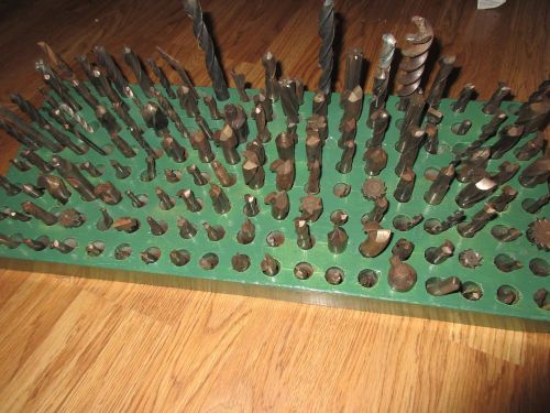 Lot of 150+ Machinist&#039;s Tools with Wood Tool Rack - Estate