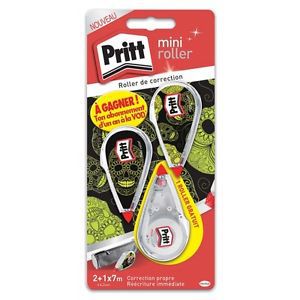 Pritt Correction Mini Roller Tape 4.2mm x 6m White-Out Multi-Purpose 3 rollers
