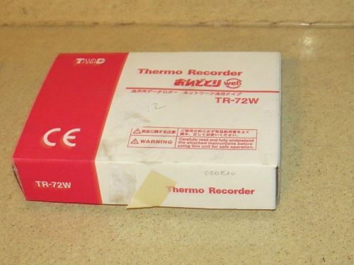 T and d thermo recorder model tr-72w ethernet humidity/temperature  (a1) for sale