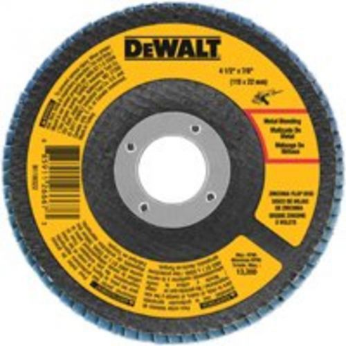 Dsk Flap 4-1/2In 60Grt 7/8In Dewalt Angle Grinder Flap Discs DWA8207