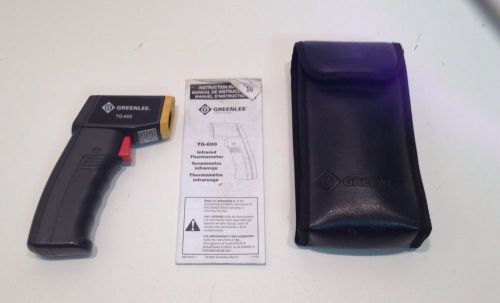 Greenlee tg-600 infared thermometer with case &amp; manual for sale
