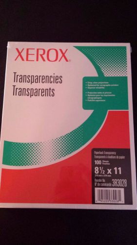 NEW! Xerox Laser Transparencies 8.5 x 11 3R3028 Sealed Box