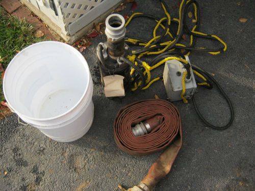 Prosser submersible dewatering pump 1 hp  115 volt 12 amps for sale