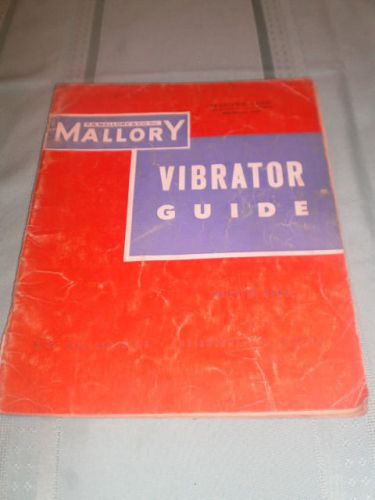 VINTAGE  MALLORY &amp; CO VIBRATOR GUIDE