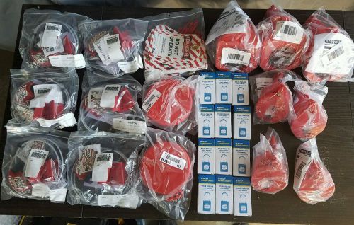 Lockout tagout huge lot **all brand new ** brands - brady, master lock, condor for sale