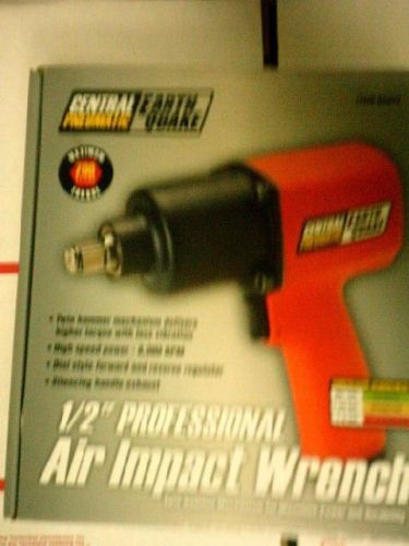 Central Pneumatic 68424 1/2&#034; PROFESSIONAL Air Impact Wrench Earth Quake