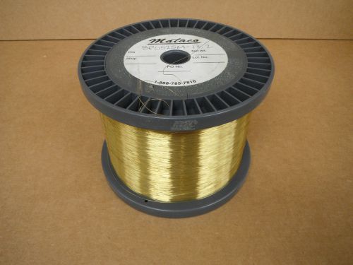 &#034;soft&#034; brass edm wire (1) one partial 13.2# spool p-5 .010&#034; 25mm 600 newton new! for sale