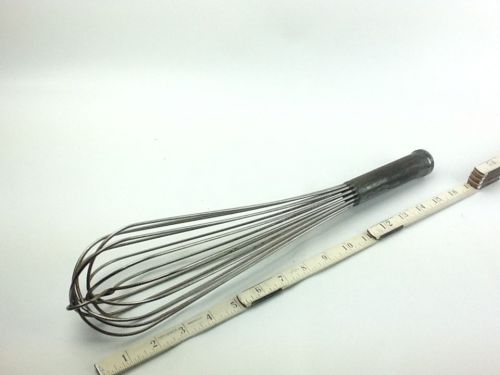 Vintage Professional Commercial Stainless Steel Whisk Heavy Duty 16&#034; Long Whip
