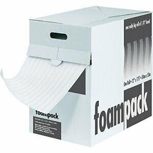 Aviditi Polyethylene Air Foam Dispenser Pack 175&#039; L x 12&#034; W 1/8&#034; Thick White ...