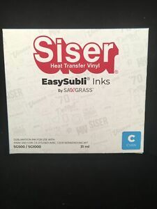 Sawgrass Siser Heat Transfer Vinyl EasySubli Ink SG500 / SG1000 - Cyan (C) 31ml