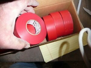 Presco Flagging Tape Ribbon For Survey Construction RED BOX of 12